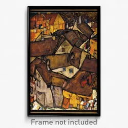 Egon Schiele - Krumau - Crescent of Houses (The small City V)