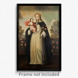 Anonymous Cusco School - Saint Rose of Lima with Child Jesus