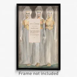 William Blake - The Poems of Thomas Gray, Design 67, "The Fatal Sisters."