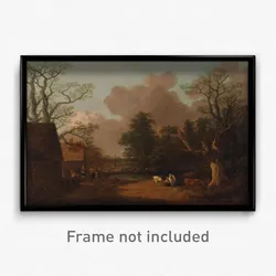 Thomas Gainsborough - Landscape with Milkmaid