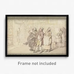 Thomas Rowlandson - Mr. Michell's Picture Gallery, Grove House, Enfield 1817