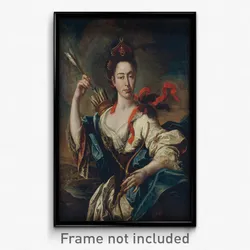 Pere Crusells - Portrait of a Woman with Attributes of Diana