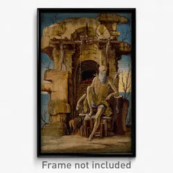 Ercole de'Roberti - Saint Jerome in the Wilderness