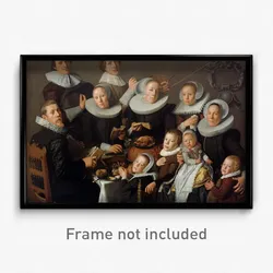 Andries van Bochoven - Portrait of the painter Andries van Bochoven and his family