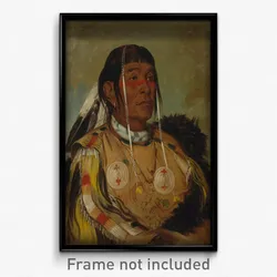George Catlin - Sha-có-pay, The Six, Chief of the Plains Ojibwa