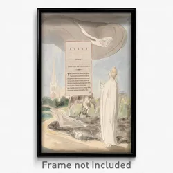 William Blake - The Poems of Thomas Gray, Design 107, "Elegy Written in a Country Church-Yard."