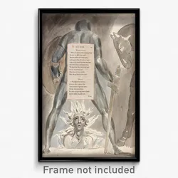 William Blake - The Poems of Thomas Gray, Design 81, "The Descent of Odin."