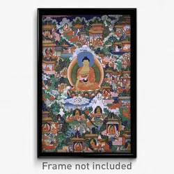 Shakyamuni Buddha with Avadana Legend Scenes