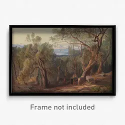 Edward Lear - Corfu from Santa Decca