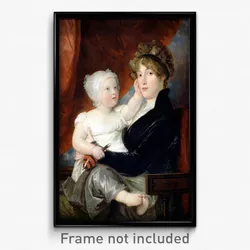 West, Benjamin - Mrs Benjamin West II with her son Benjamin West III