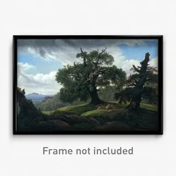Carl Gustav Carus - Memory of a Wooded Island in the Baltic Sea(Oak trees by the Sea)