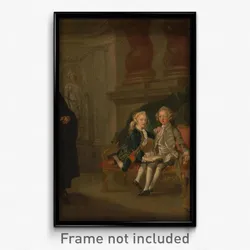 Richard Wilson - Prince George and Prince Edward Augustus, Sons of Frederick, Prince of Wales, with Their Tutor Dr. F...