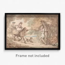 Thomas Rowlandson - Dr. Syntax Bound to a Tree by Highwaymen