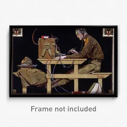 Norman Rockwell - U.S. Army Teaches a Trade (G.I. Telegrapher)