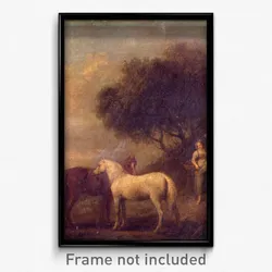 British - Landscape with Horses