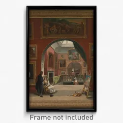 Alfred Joseph Woolmer - Interior of the British Institution (Old Master Exhibition, Summer 1832)