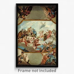 Antonio Bellucci - Reverence to Elector Johann Wilhelm von der Pfalz – Design for a Ceiling Painting for Bensberg Castl...