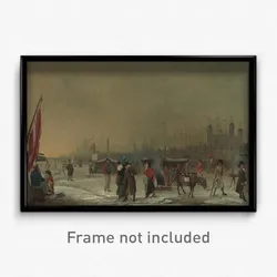 Samuel Collings - Frost on the Thames