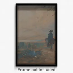 Landscape with Lake and Two Figures Riding