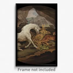 A Horse Frightened by a Lioness