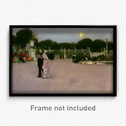 John Singer Sargent, American (active London, Florence, and Paris) - In the Luxembourg Gardens