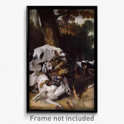 Jean-baptiste Oudry - L'hallali du loup
