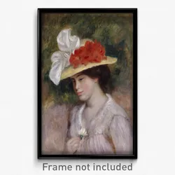 Pierre Auguste Renoir - Woman in a Flowered Hat