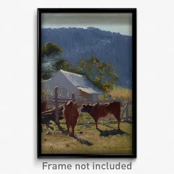 Elioth Gruner - Milking time (Araluen Valley)