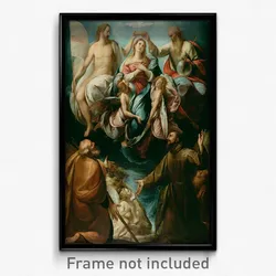 Giulio Cesare Procaccini (Italian (Bolognese) - Coronation of the Virgin with Saints Joseph and Francis of Assisi