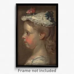 William Hogarth - Study of a Girl's Head
