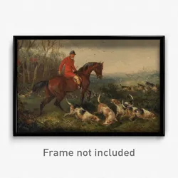 William J. Shayer - Foxhunting- At Cover