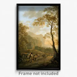 Jan Both - Landscape with Resting Travellers and Oxcart