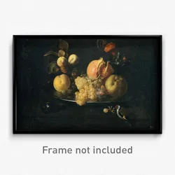 Juan de Zurbarán - Still Life with Fruit and Goldfinch