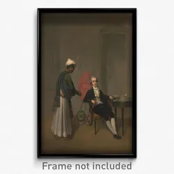 Arthur William Devis - Portrait of a Gentleman, Possibly William Hickey, and an Indian Servant