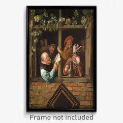 Jan Steen, Dutch (active Leiden, Haarlem, and The Hague) - Rhetoricians at a Window