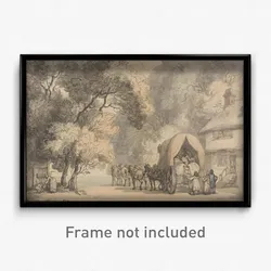 Thomas Rowlandson - A Carrier's Waggon