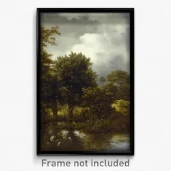 Jacob van Ruisdael - A Wooded Landscape with a Pond