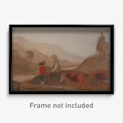 Mountainous Landscape with Figures by a Lake