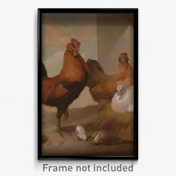 Francis Barlow - Domestic Cock, Hens, and Chicks