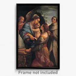 Lorenzo Garbieri - Madonna with the Child, Saint Cecily and Saint Albert