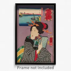 Utagawa Kuniyoshi - Landscapes and Beauties- Feeling Like Reading the Next Volume