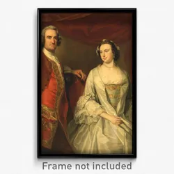 George Knapton - A Man and a Woman, Possibly of the Missing Family, of Little Park House, Wickham, Hampshire