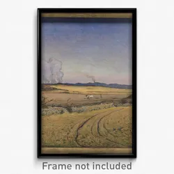 Nils Kreuger - Spring in Halland. Three Paintings in a Frame Sculpted by the Artist