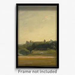 John Constable - View Towards the Rectory, East Bergholt