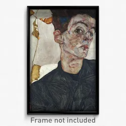 Egon Schiele - Self-Portrait with Physalis