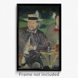 Manet, Édouard - Portrait d'Ernest Hoschedé et sa fille Marthe