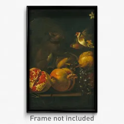 Tommaso Realfonso, 'Masillo' - Still Life with Pomegranates, Grapes, Birds and a Squirrel