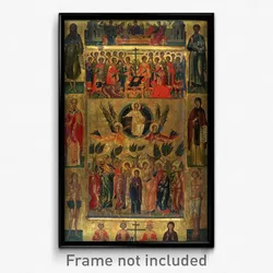 Andreas Ritzos - Icon- Ascension of Christ with the Hetoimasia