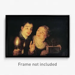 Possibly Dutch - Boy with a Candle and Girl with a Mousetrap
