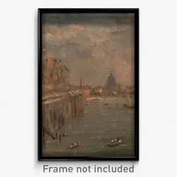 John Constable - Somerset House Terrace from Waterloo Bridge